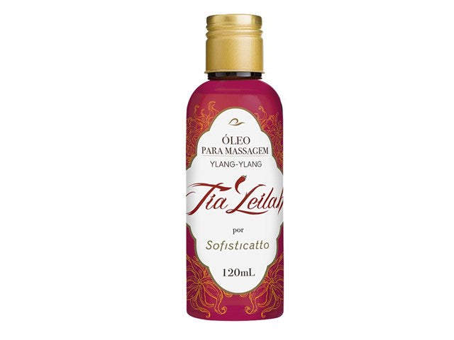 Óleo para Massagem Sensual Tia Leilah Ylang Ylang 120ml - Sofisticatto