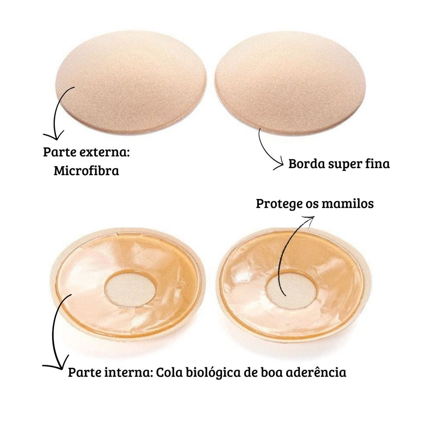 Protetor de Seios Tapa Mamilo Lavável Reutilizável - Vibe Toys