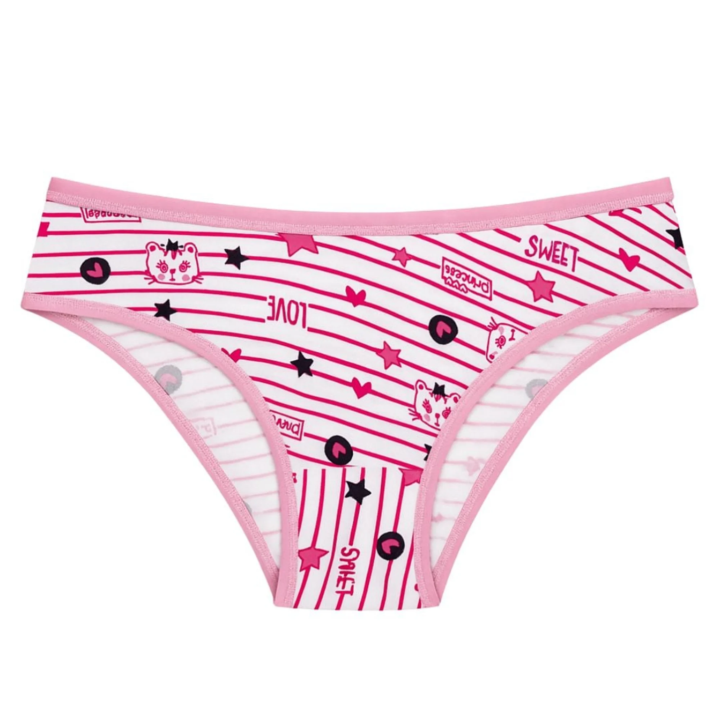 Calcinha Kitty Sortida Lisa e Estampada - Bia Lingerie
