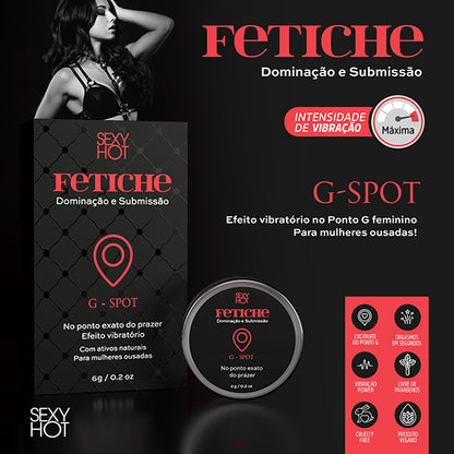 G-Spot - No Ponto Exato do Prazer - Pomada Excitante Fetiche 6g
