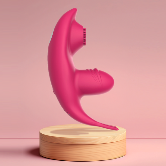 Vibrador de Calcinha com APP e 9 Modos de Vibração e Tripla Estimulação Pink