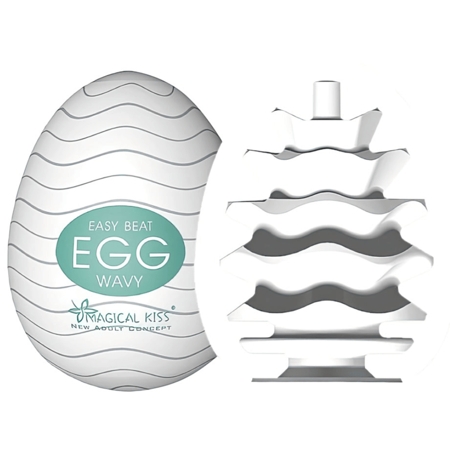 Masturbador Egg Magical Kiss Wavy