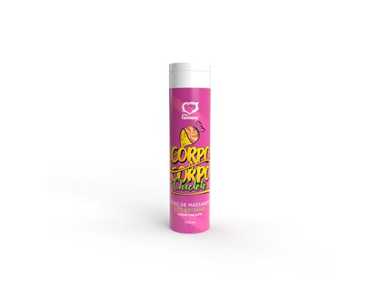 Óleo de Massagem Hot Beijável Corpo a Corpo 100ml - Sabor Chiclete - Sexy Fantasy