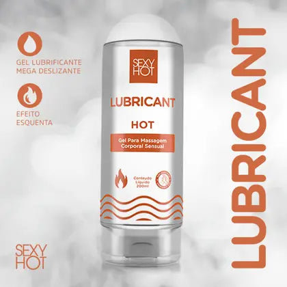 Sexy Hot - Lubrificante Hot - Gel Lubrificante 200ml