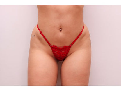 Calcinha com Strass - Vermelha - AMOR - Tallyta Lingerie