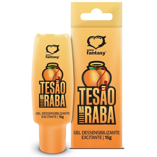 Tesão na Raba Gel Dessensibilizante Excitante Anal 15g Sexy Fantasy