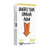 Quero Sua Língua Aqui Gel Beijável 15ml c/Tatuagem Segred Love
