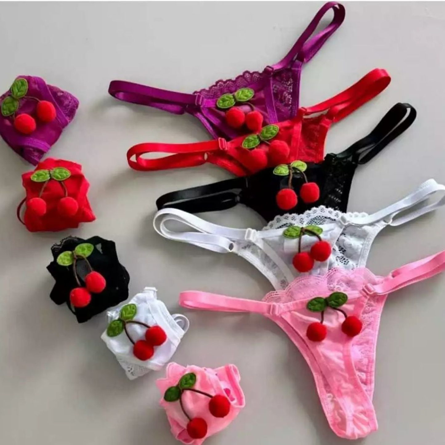 Calcinha Fio Dental String Cerejinha - Mil Toques