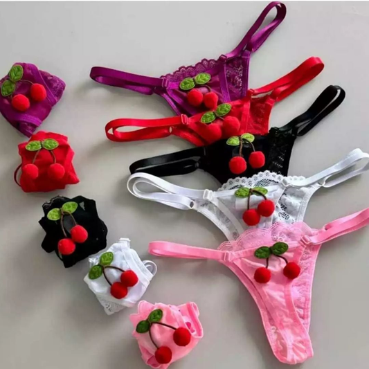 Calcinha Fio Dental String Cerejinha - Mil Toques