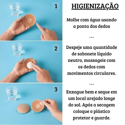 Protetor de Seios Tapa Mamilo Lavável Reutilizável - Vibe Toys
